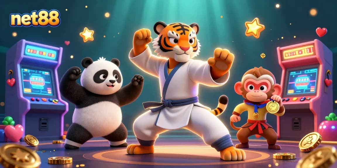 Engage with net88's thrilling adventures in a vibrant casino-themed digital realm.