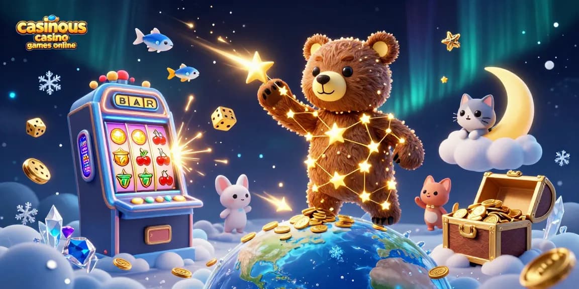 Experience big wins with casinous casino games online in this dynamic 3D illustration!