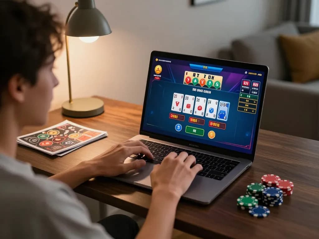 Engaging in online blackjack at https://lc88.bio/ with focused strategies and vibrant game display