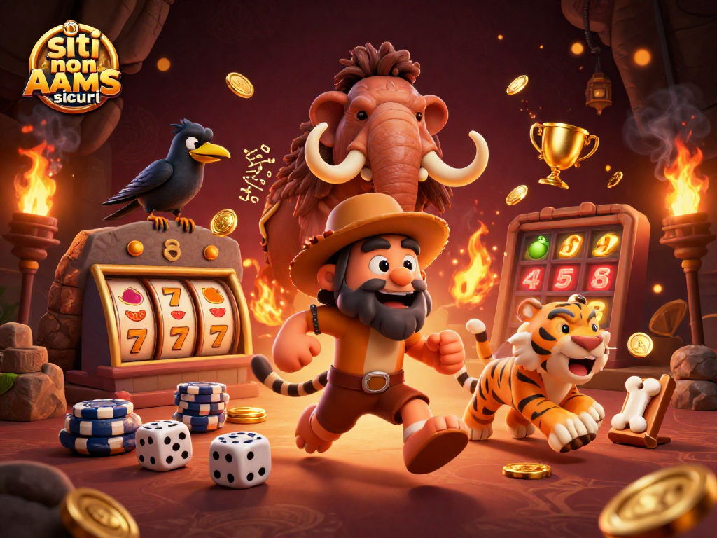 Unisciti ai siti non AAMS sicuri per giochi emozionanti in un casinò preistorico con divertimento garantito.
