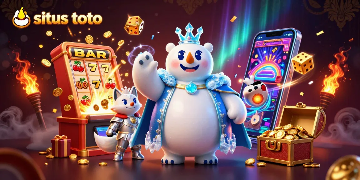 Menangkan jackpot di situs toto dengan mesin slot berkilau dan karakter kartun yang memikat.