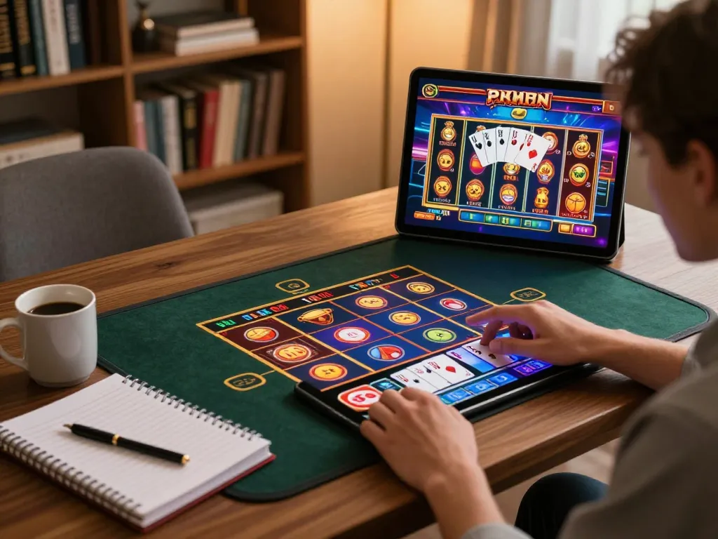 Experience the excitement of tr88 bet while playing online casino games in a cozy living room