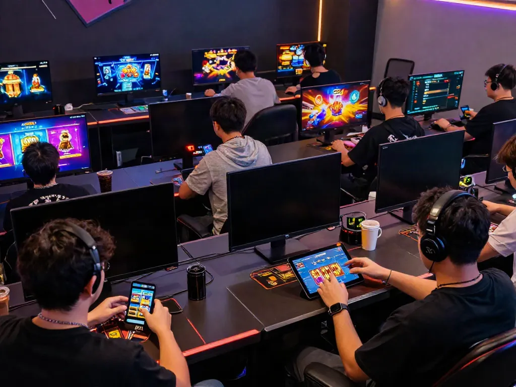 Exciting online gaming experience at https://hitclub3.io/ showcasing diverse players enjoying interactive games in a dynamic digital space.