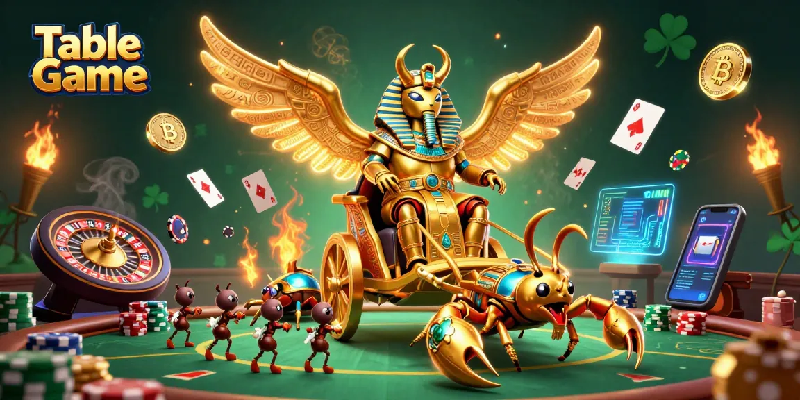 Engage in thrilling Table Game action with vibrant poker elements and unique characters in an exciting casino setting.