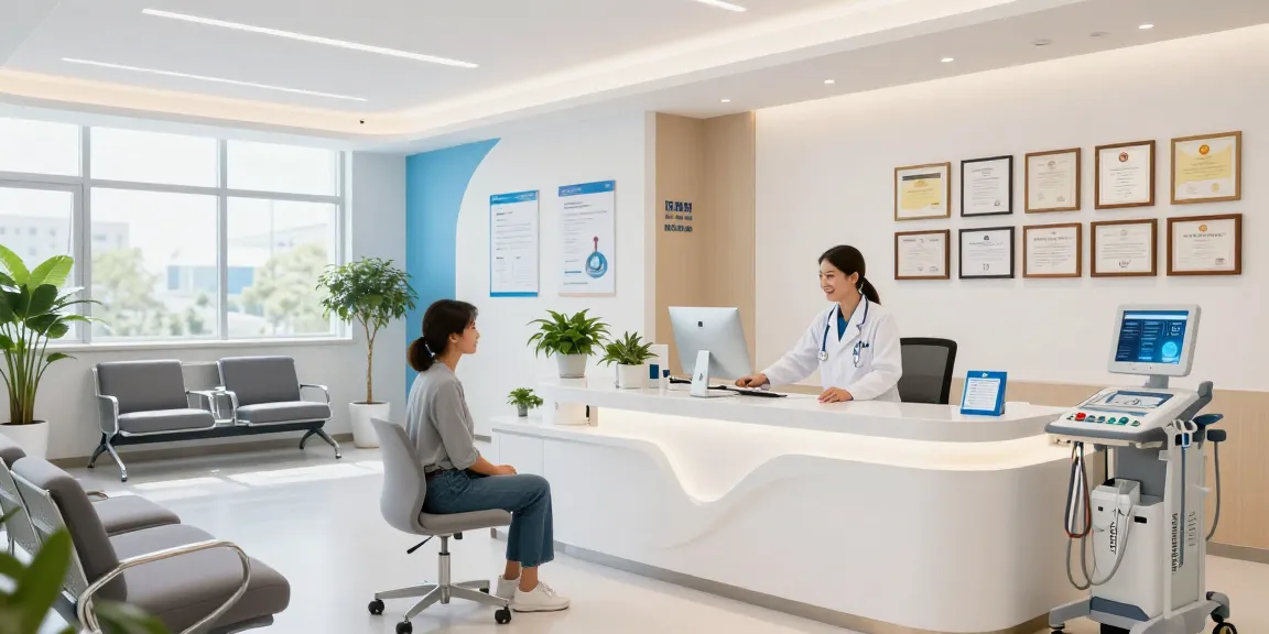 Hair transplant Turkey consultation with healthcare provider in modern clinic.