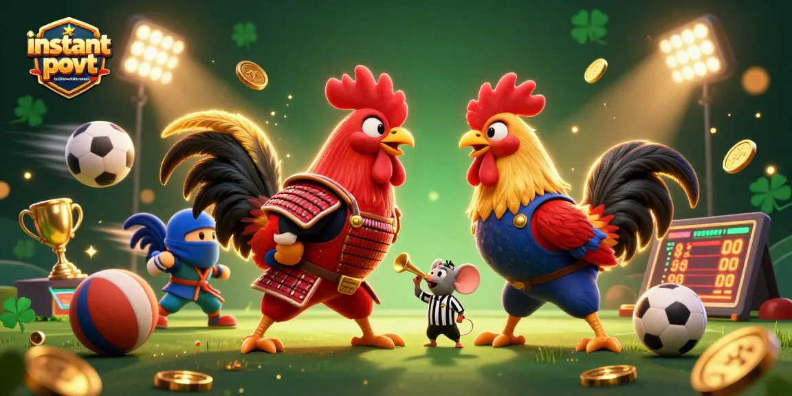 Experience instant payout online casinos australia with thrilling cartoon roosters in action.